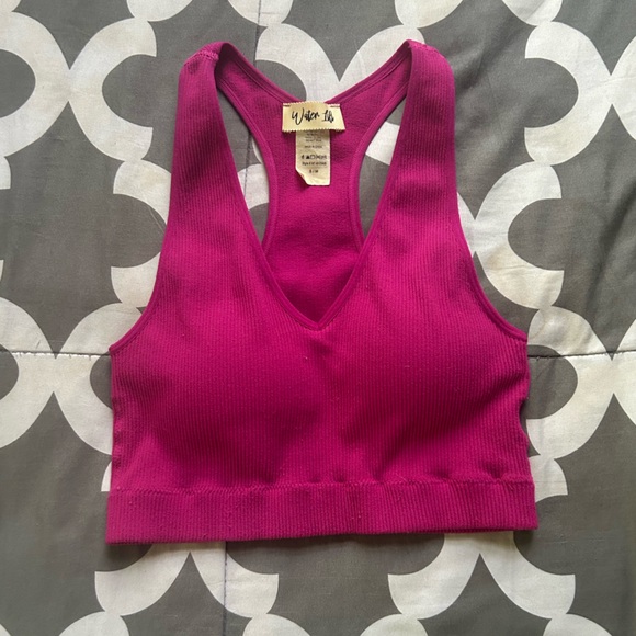 Crop Ribbed Tank - Picture 1 of 2